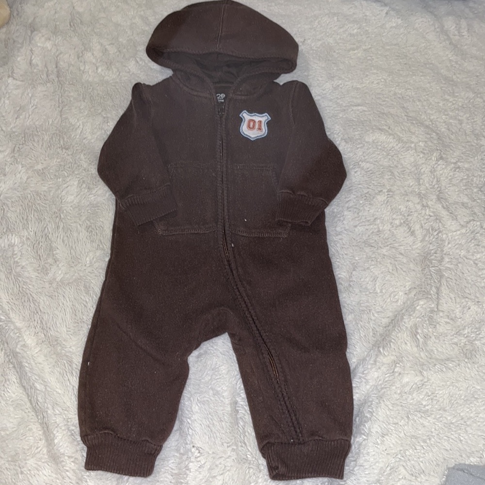 (2 for $10) joe fresh hooded zipper footie/ sleeper